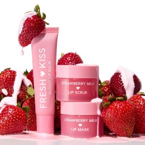 Fresh Kiss Lip Scrub, Mask + Balm Set